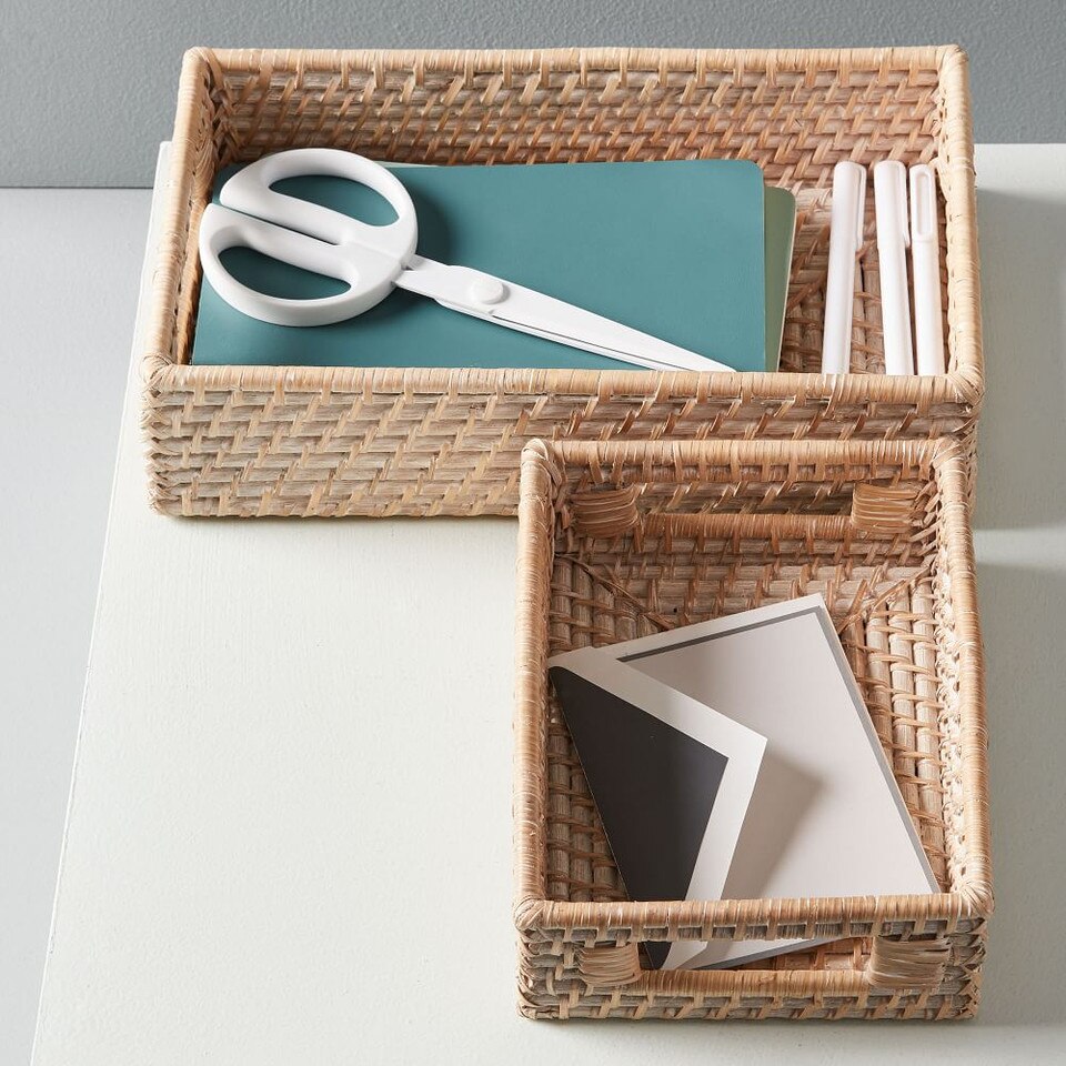 Modern Weave Storage Bin West Elm UK